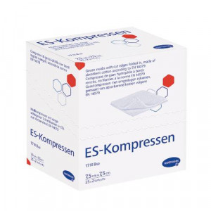 Produktbild von ES-KOMPRESSEN steril 7,5x7,5 cm 8fach