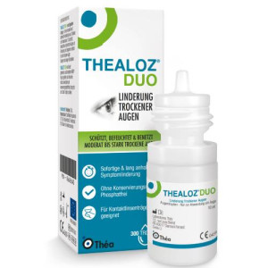 Produktbild von THEALOZ Duo Augentropfen bei trockenen Augen
