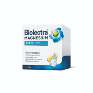 Produktbild von BIOLECTRA Magnesium 243 mg forte Zitrone Br.-Tabl.