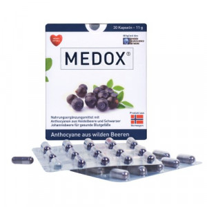 Produktbild von MEDOX Anthocyane aus wilden Beeren Kapseln
