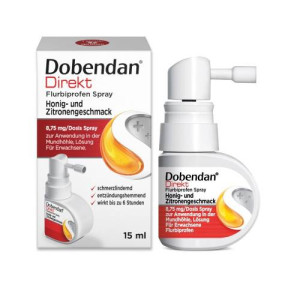 Produktbild von DOBENDAN Direkt Flurbiprofen Spray Honig & Zitrone