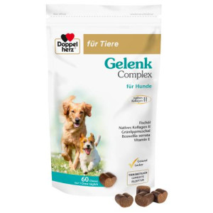 DOPPELHERZ f&uuml;r Tiere Gelenk Complex Chews f.Hunde