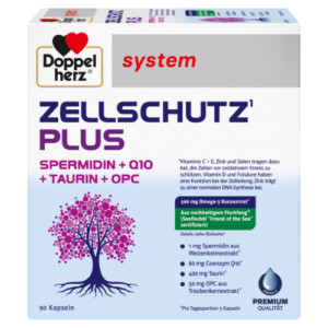 Produktbild von DOPPELHERZ Zellschutz Plus Spermid.+Q10+Taurin+OPC