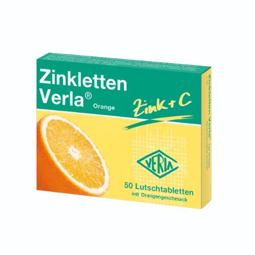 ZINKLETTEN Verla Orange Lutschtabletten