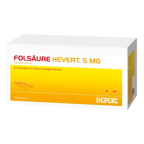 FOLSÄURE Hevert 5 mg Inj.-Lösung Ampullen