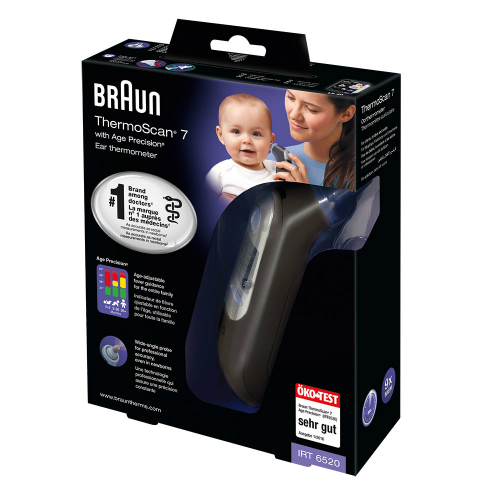 BRAUN THERMOSCAN 7 Ohrthermom.schwarze Edition