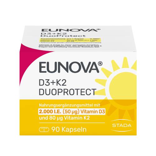 EUNOVA DuoProtect D3+K2 2000 I.E./80 ?g Kapseln