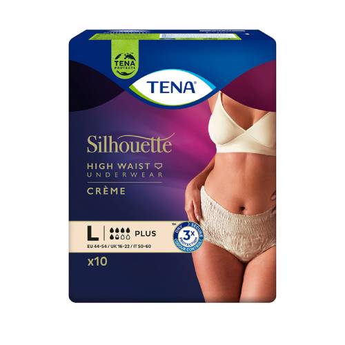 TENA SILHOUETTE plus L creme Inkontinenz Pants
