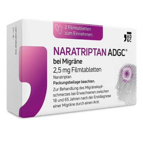 NARATRIPTAN ADGC bei Migräne 2,5 mg Filmtabletten